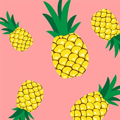 Collection de t-shirts ananas