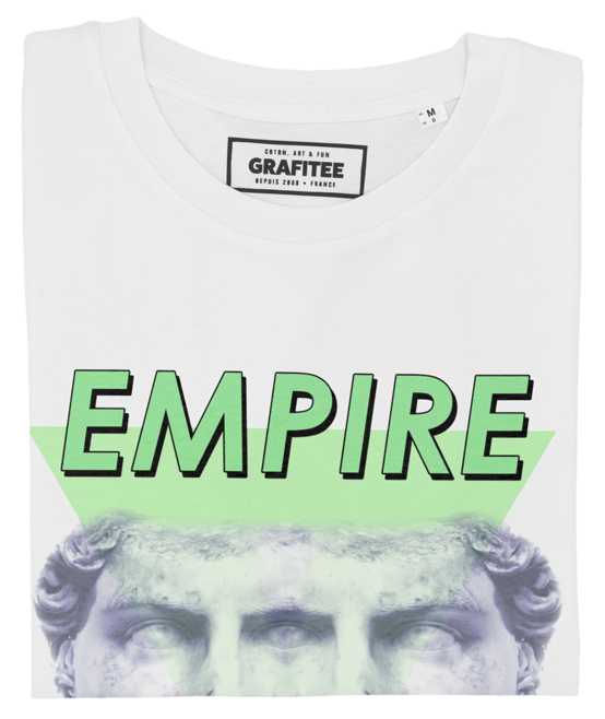 T-shirt Empire blanc plié