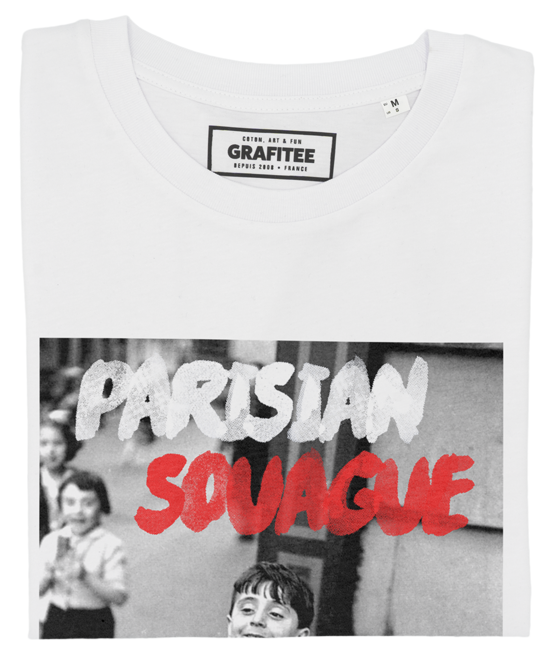 T-shirt Parisian Souague blanc plié