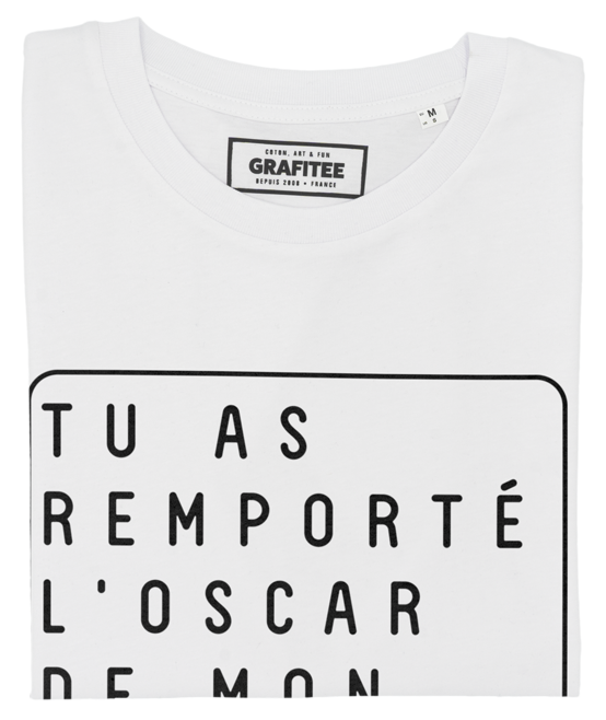 T-shirt Oscar blanc plié