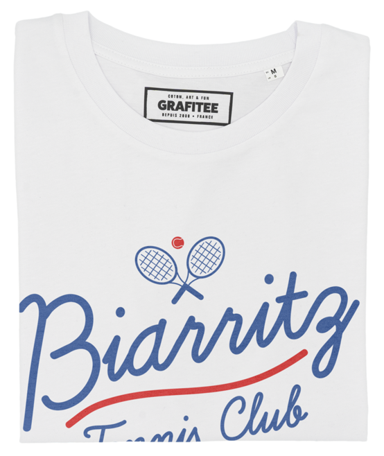 T-shirt Biarritz Tennis Club blanc plié