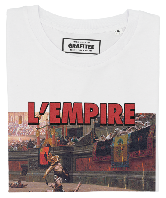 T-shirt L'Empire du Côté Obscur blanc plié