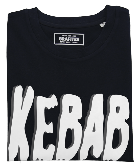 T-shirt Kebab Mayo noir plié