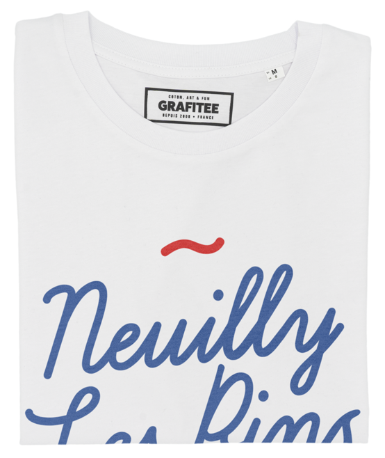 T-shirt Neuilly Les Pins blanc plié