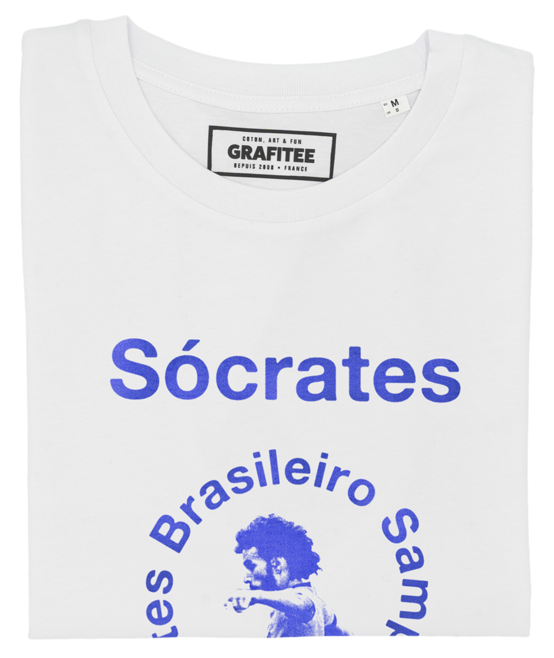T-shirt Socrates le Docteur blanc plié