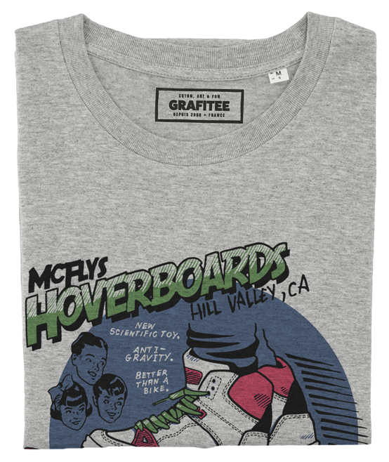 T-shirt Hoverboard gris chiné plié