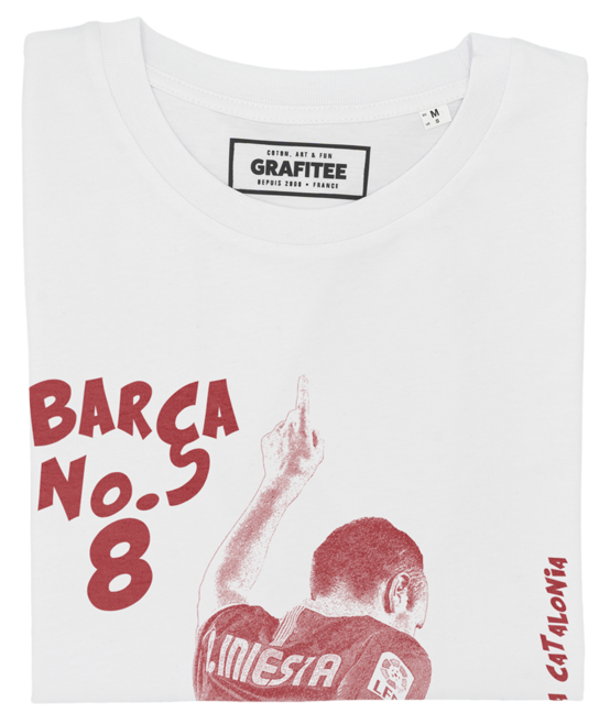 T-shirt Iniesta blanc plié