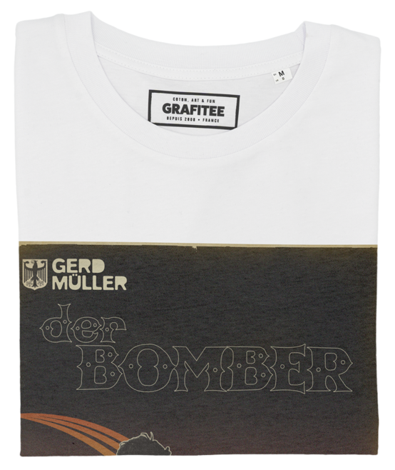 T-shirt Gerd Müller blanc plié