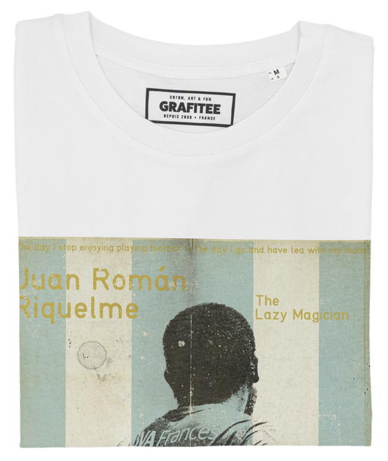 T-shirt Riquelme Argentine blanc plié