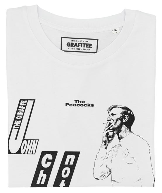 T-shirt Jack Charlton blanc plié