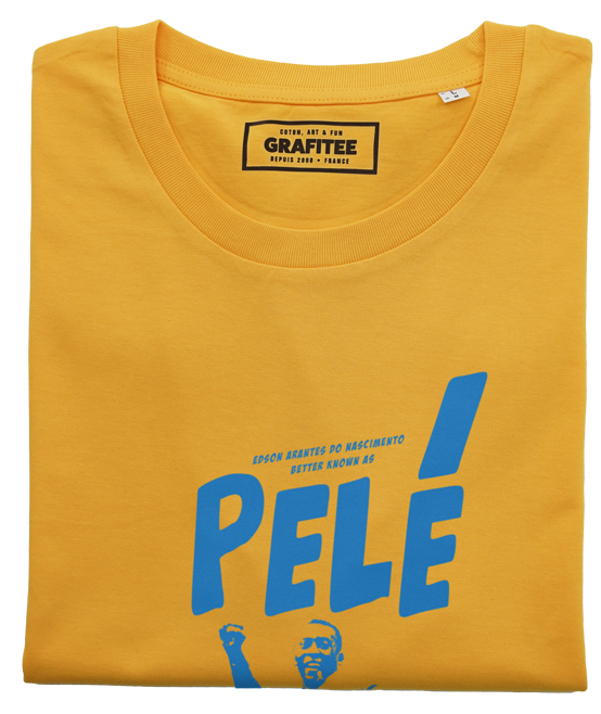 T-shirt Pelé jaune plié