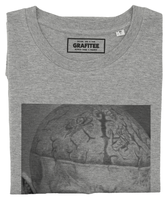 T-shirt Zombie Chewing gris chiné plié