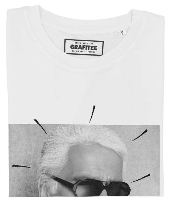 T-shirt Karl Lagerfeld blanc plié