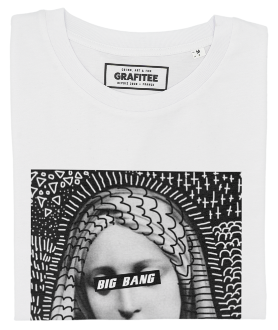 T-shirt Big Bang blanc plié