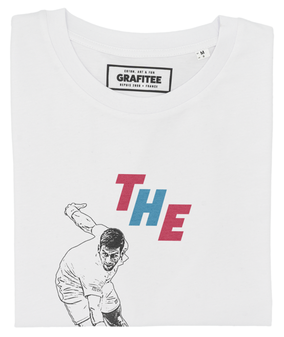 T-shirt Novak Djokovic blanc plié
