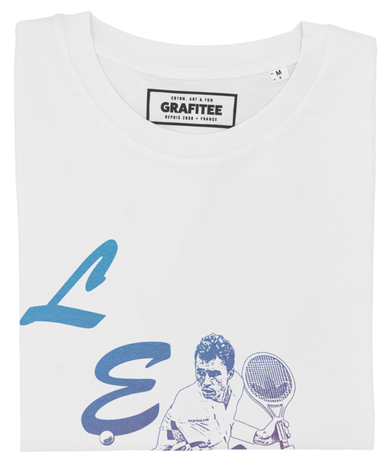 T-shirt Ivan Lendl blanc plié