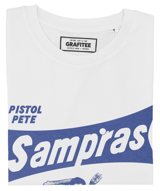 T-shirt Pete Sampras blanc plié