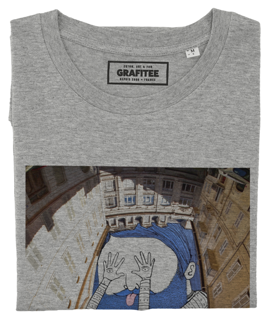 T-shirt Cache-Cache à Avignon gris chiné plié