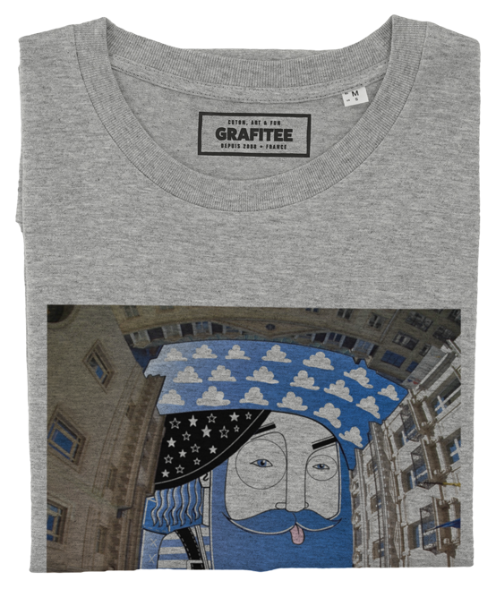 T-shirt Ciel de Bruxelles gris chiné plié
