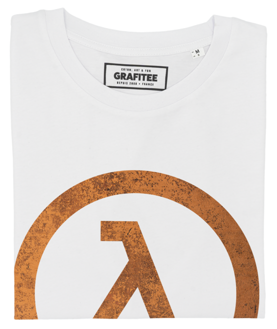 T-shirt Logo Half Life blanc plié