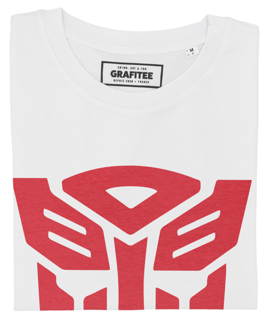 T-shirt Emblème Autobot blanc plié