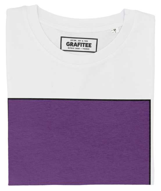 T-shirt Purple Haze blanc plié