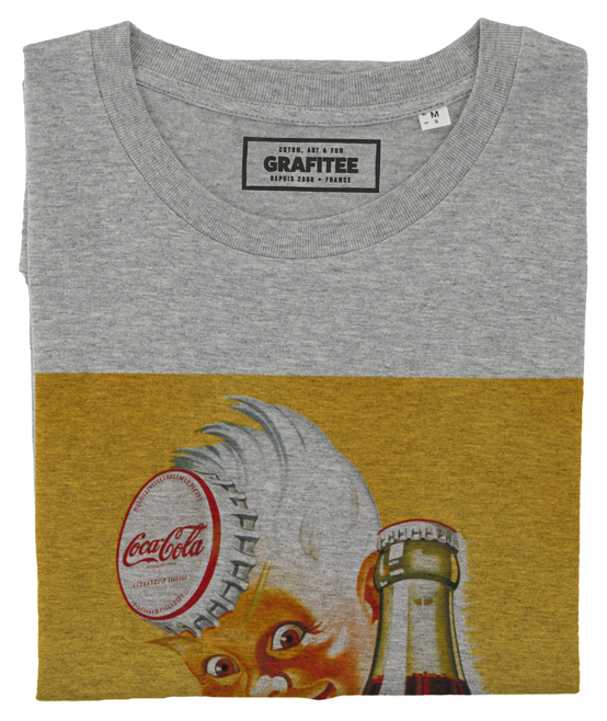 T-shirt Coca-Cola Limonade gris chiné plié