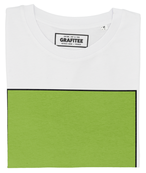 T-shirt Green Kush blanc plié