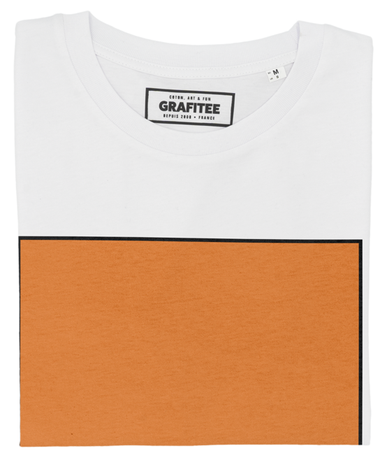 T-shirt Orange Bud blanc plié