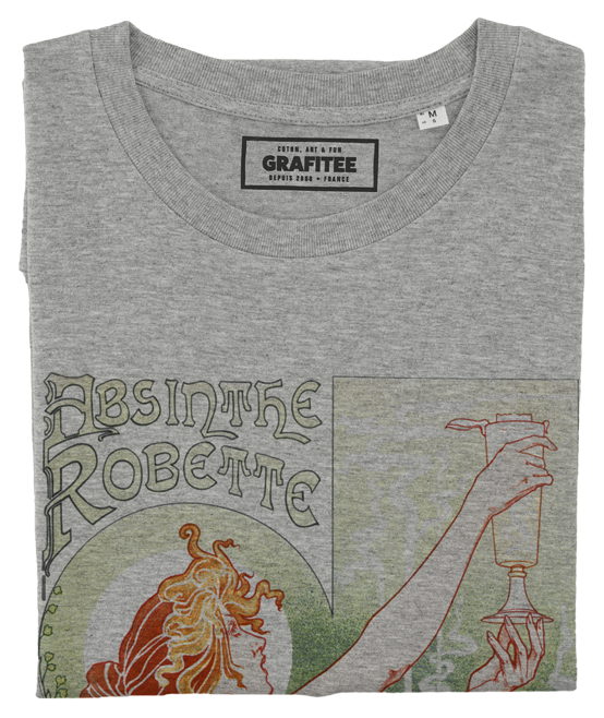 T-shirt Absinthe Robette gris chiné plié