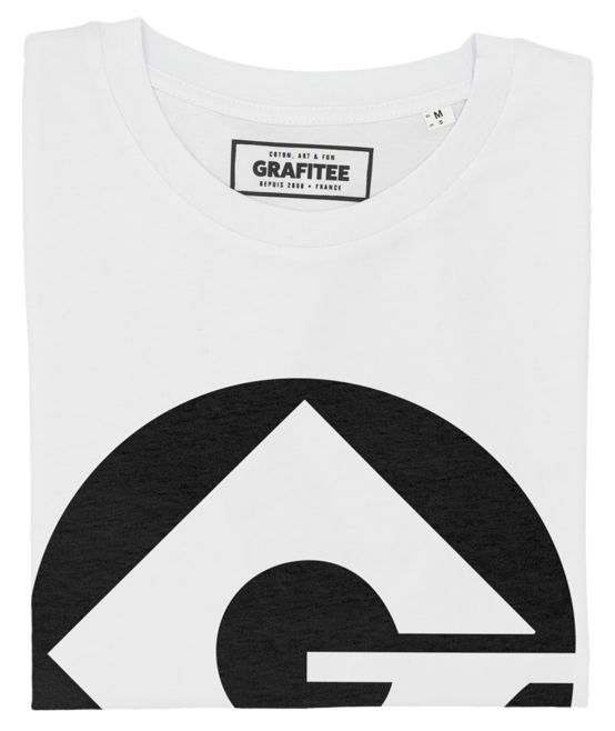 T-shirt Logo Gru blanc plié