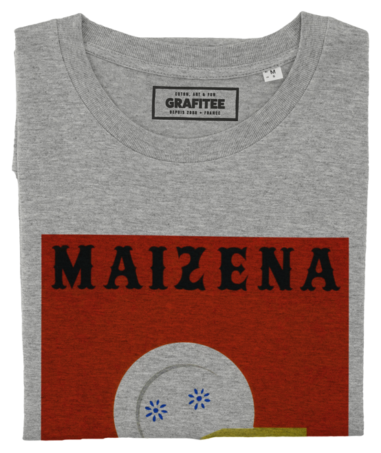 T-shirt Maïzena gris chiné plié