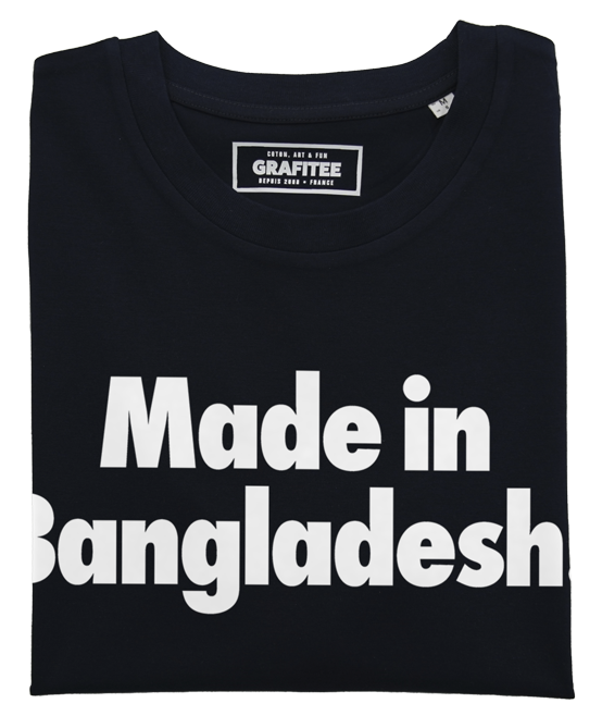 T-shirt Made In Bangladesh noir plié