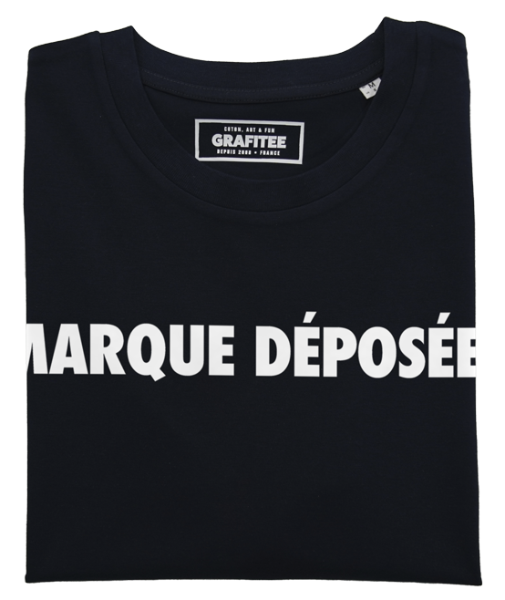 T-shirt Marque Déposée noir plié