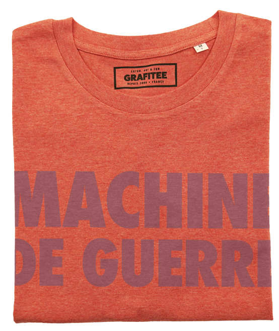 T-shirt Machine De Guerre rouge chiné plié
