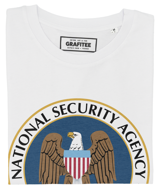 T-shirt NSA blanc plié