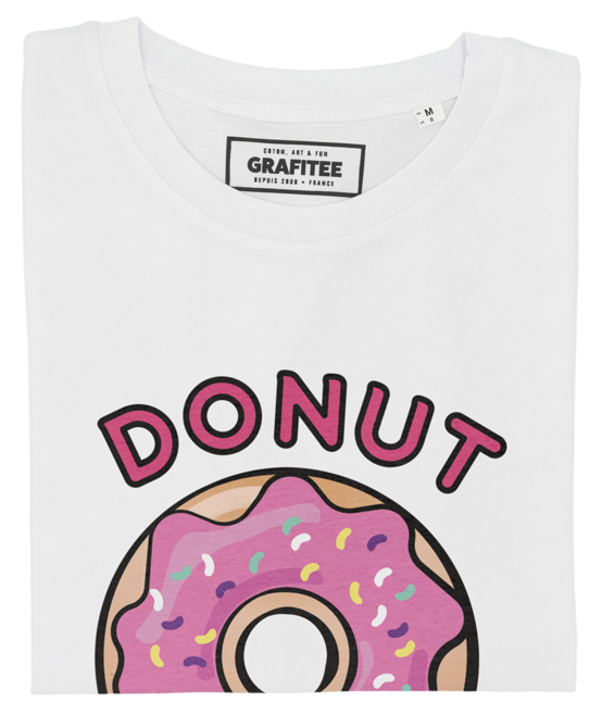 T-shirt Donut Touch Me blanc plié