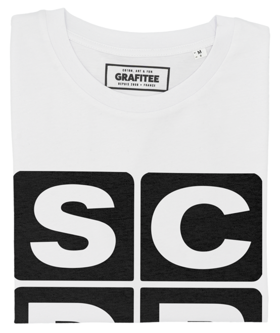 T-shirt SCDP blanc plié