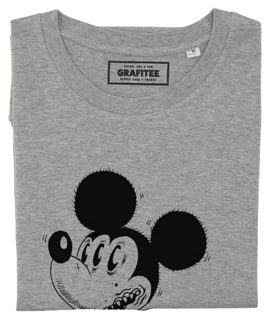 T-shirt Mickey Freak gris chiné plié