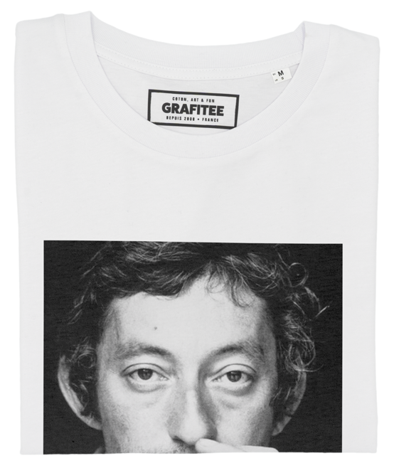 T-shirt Gainsbourg French Dandy blanc plié