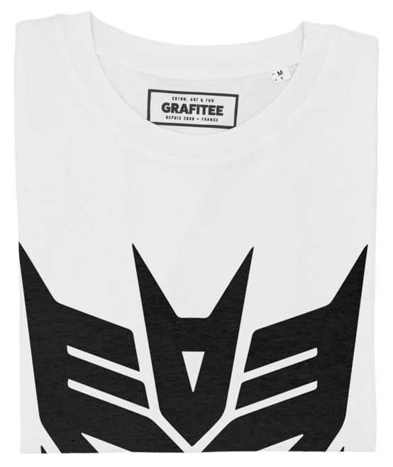 T-shirt Logo Decepticons blanc plié