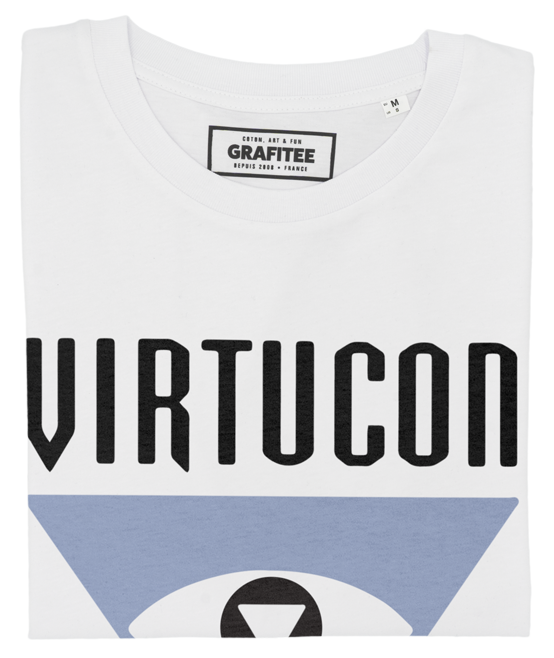 T-shirt Austin Powers Virtucon blanc plié