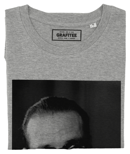 T-shirt Chirac Icone gris chiné plié