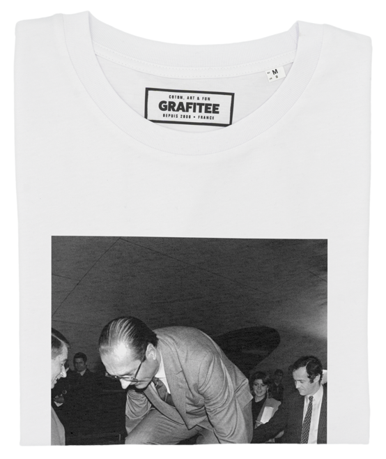 T-shirt Chirac Métro blanc plié