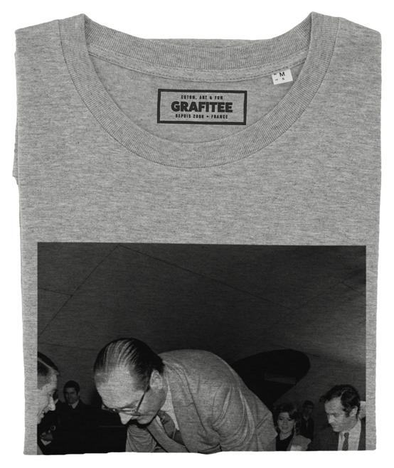 T-shirt Chirac Métro gris chiné plié