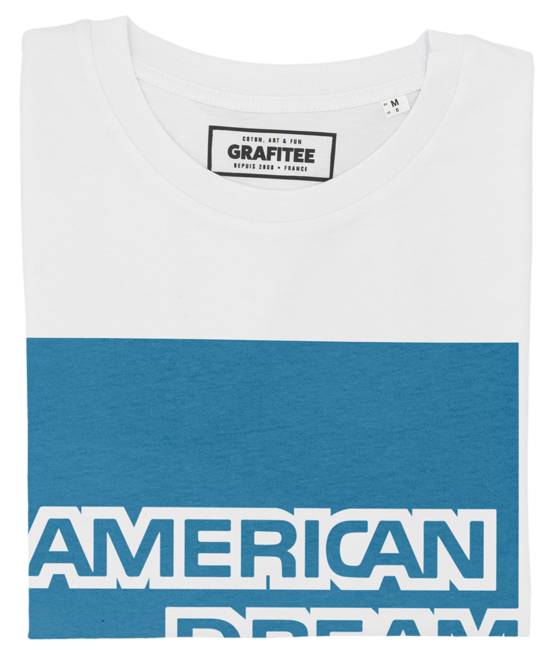 T-shirt American Dream blanc plié