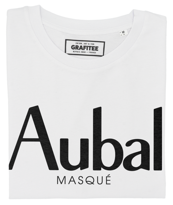 T-shirt Aubal Masqué blanc plié