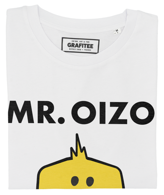 T-shirt Mr. Oizo blanc plié