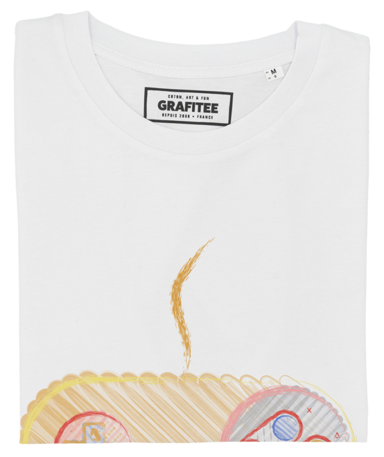 T-shirt Manette Super Nintendo blanc plié