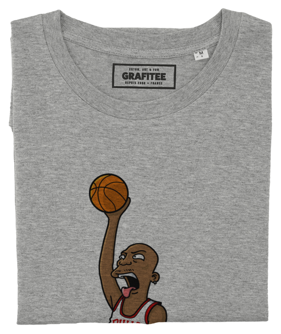 T-shirt Jordan Simpsonized gris chiné plié